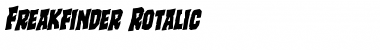 Download Freakfinder Rotalic Font Download Freakfinder Rotalic Font