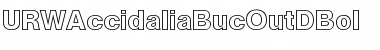 Download URWAccidaliaBucOutDBol Font Download URWAccidaliaBucOutDBol Font