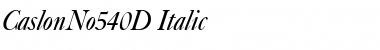Download CaslonNo540D Font Download CaslonNo540D Font