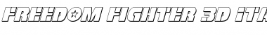 Download Freedom Fighter 3D Italic Font Download Freedom Fighter 3D Italic Font