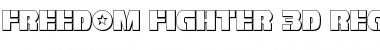 Download Freedom Fighter 3D Font Download Freedom Fighter 3D Font
