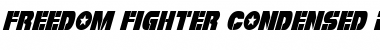 Download Freedom Fighter Condensed Italic Font Download Freedom Fighter Condensed Italic Font