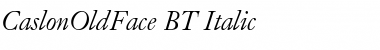 Download CaslonOldFace BT Font Download CaslonOldFace BT Font