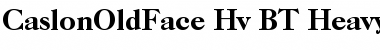 Download CaslonOldFace Hv BT Font Download CaslonOldFace Hv BT Font