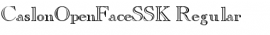 Download CaslonOpenFaceSSK Font Download CaslonOpenFaceSSK Font