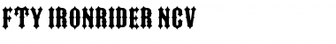 Download FTY IRONRIDER NCV Font Download FTY IRONRIDER NCV Font