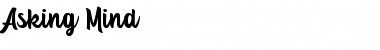Download Asking Mind Font Download Asking Mind Font