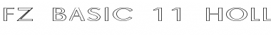 Download FZ BASIC 11 HOLLOW EX Font Download FZ BASIC 11 HOLLOW EX Font