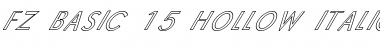 Download FZ BASIC 15 HOLLOW ITALIC Font Download FZ BASIC 15 HOLLOW ITALIC Font