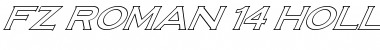 Download FZ ROMAN 14 HOLLOW ITALIC Font Download FZ ROMAN 14 HOLLOW ITALIC Font