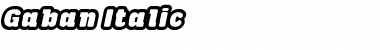 Download Gaban Font Download Gaban Font