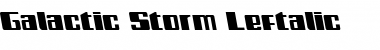 Download Galactic Storm Leftalic Font Download Galactic Storm Leftalic Font