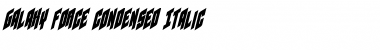 Download Galaxy Force Condensed Italic Font Download Galaxy Force Condensed Italic Font