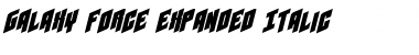 Download Galaxy Force Expanded Italic Font Download Galaxy Force Expanded Italic Font