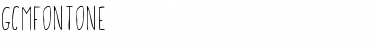 Download GCMFontone Font Download GCMFontone Font