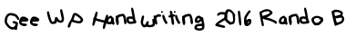 Download Gee_WP_Handwriting_2016_Rando Font Download Gee_WP_Handwriting_2016_Rando Font