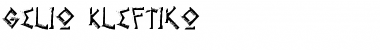 Download Gelio Kleftiko Font Download Gelio Kleftiko Font
