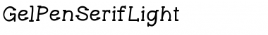 Download GelPenSerifLight Font Download GelPenSerifLight Font