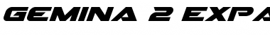 Download Gemina 2 Expanded Italic Font Download Gemina 2 Expanded Italic Font