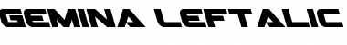 Download Gemina Leftalic Font Download Gemina Leftalic Font