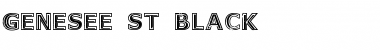 Download Genesee St Black Font Download Genesee St Black Font