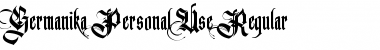 Download Germanika Personal Use Font Download Germanika Personal Use Font