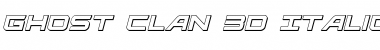 Download Ghost Clan 3D Italic Font Download Ghost Clan 3D Italic Font