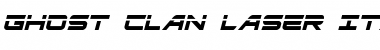 Download Ghost Clan Laser Italic Font Download Ghost Clan Laser Italic Font