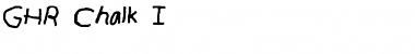 Download GHR_Chalk_I Font Download GHR_Chalk_I Font