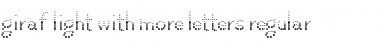 Download giraf light with more letters. Font Download giraf light with more letters. Font