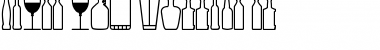 Download Glass and bottles St Font Download Glass and bottles St Font