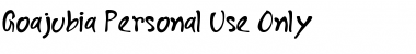 Download Goajubia Personal Use Only Font Download Goajubia Personal Use Only Font