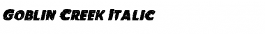 Download Goblin Creek Italic Font Download Goblin Creek Italic Font