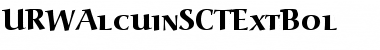Download URWAlcuinSCTExtBol Font Download URWAlcuinSCTExtBol Font