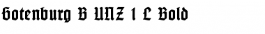 Download Gotenburg B UNZ_1_L Font Download Gotenburg B UNZ_1_L Font