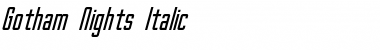 Download Gotham Nights Font Download Gotham Nights Font