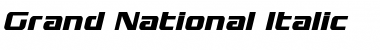 Download Grand National Italic Font Download Grand National Italic Font
