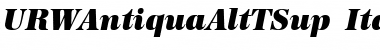 Download URWAntiquaAltTSup Font Download URWAntiquaAltTSup Font