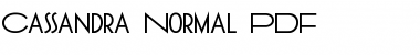 Download Cassandra Normal Font Download Cassandra Normal Font