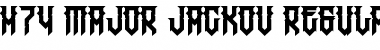 Download H74 Major Jackov Font Download H74 Major Jackov Font