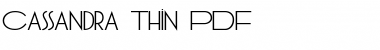 Download Cassandra Thin Font Download Cassandra Thin Font
