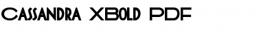 Download Cassandra XBold Font Download Cassandra XBold Font