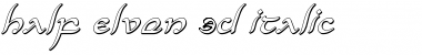 Download Half-Elven 3D Italic Font Download Half-Elven 3D Italic Font