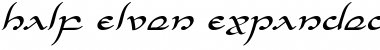 Download Half-Elven Expanded Italic Font Download Half-Elven Expanded Italic Font