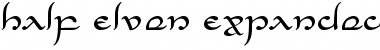 Download Half-Elven Expanded Font Download Half-Elven Expanded Font
