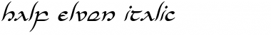 Download Half-Elven Italic Font Download Half-Elven Italic Font