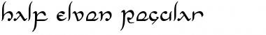 Download Half-Elven Font Download Half-Elven Font