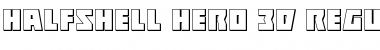Download Halfshell Hero 3D Font Download Halfshell Hero 3D Font