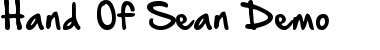 Download Hand Of Sean (Demo) Font Download Hand Of Sean (Demo) Font