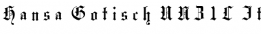 Download Hansa Gotisch UNZ1L Font Download Hansa Gotisch UNZ1L Font
